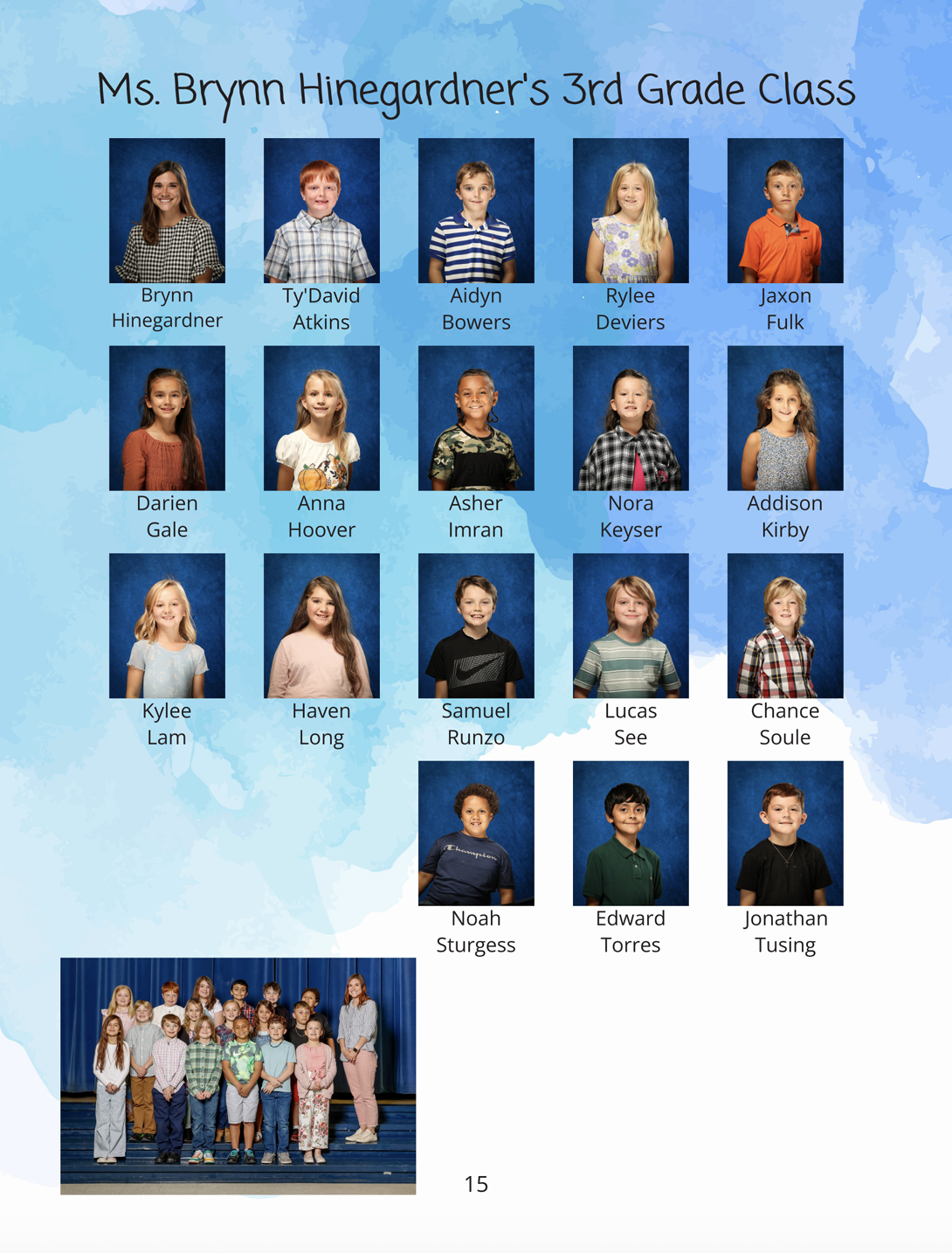 Yearbook page spread